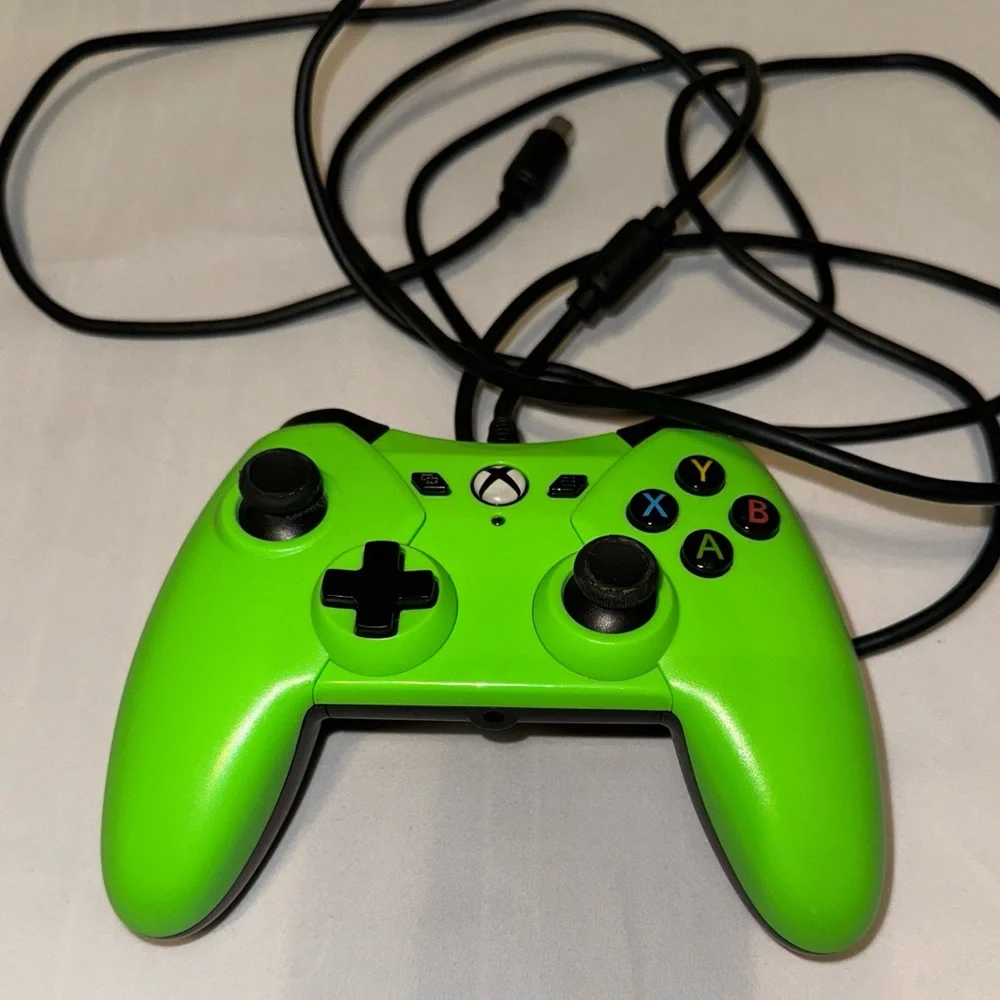 PowerA XBox‎ One/PC Controller Wired - Green - TESTED 1428124-01